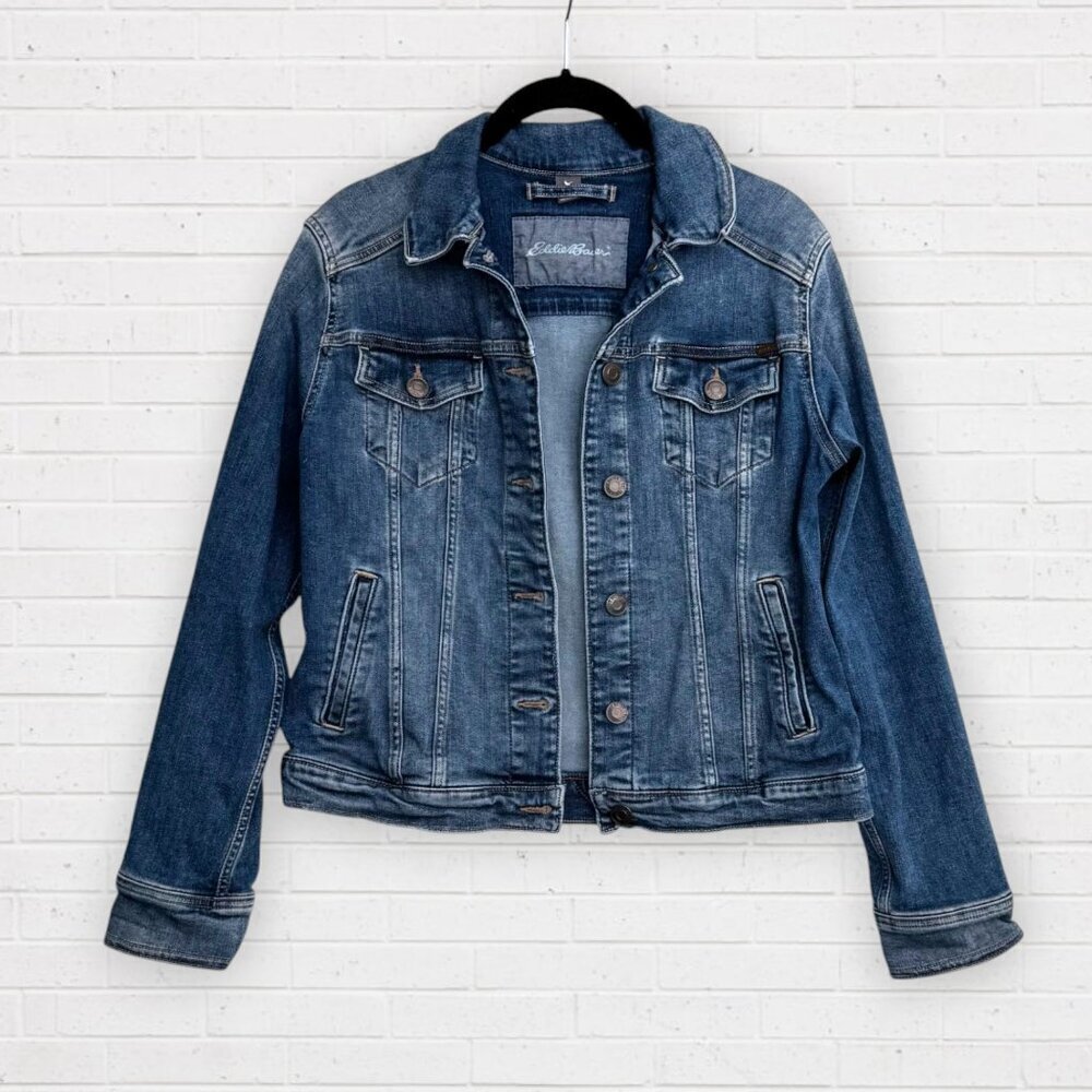 EDDIE BAUER Stretch Denim Classic Jeans Jacket Women's S